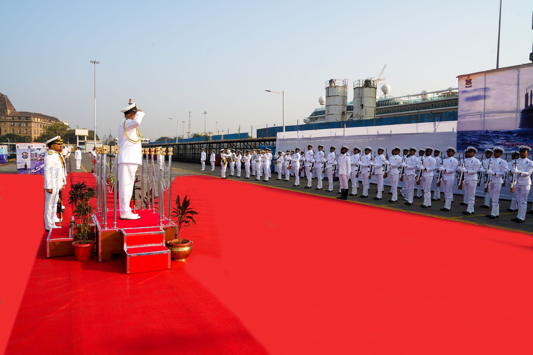 Commissioning Of Indian Naval Ship Vagir By Admiral R Hari Kumar, PVSM, AVSM, VSM, ADC Chief Of The Naval Staff - 23rd Jan 2023123